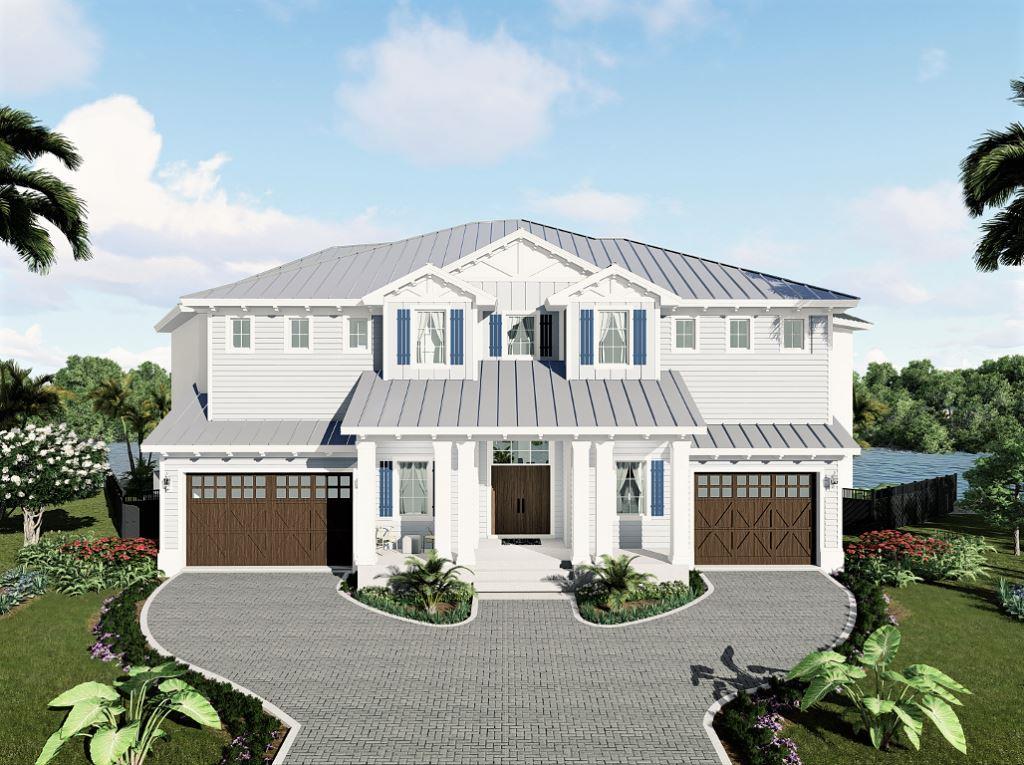 About to start construction, 410 Spinnaker is to boast a coastal modern design with4 bedrooms, 4 baths, and 2 half baths.