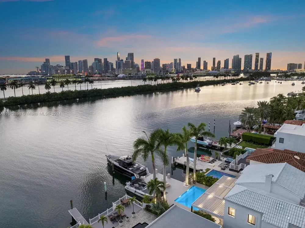 Palm Island, Miami Beach waterfront estate positioned privately by Haute for qualified buyers