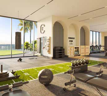 Continuum Club & Residences fitness center