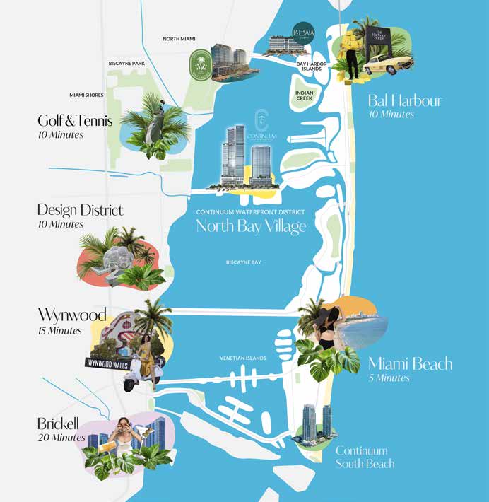 Continuum Club & Residences neighborhood location map