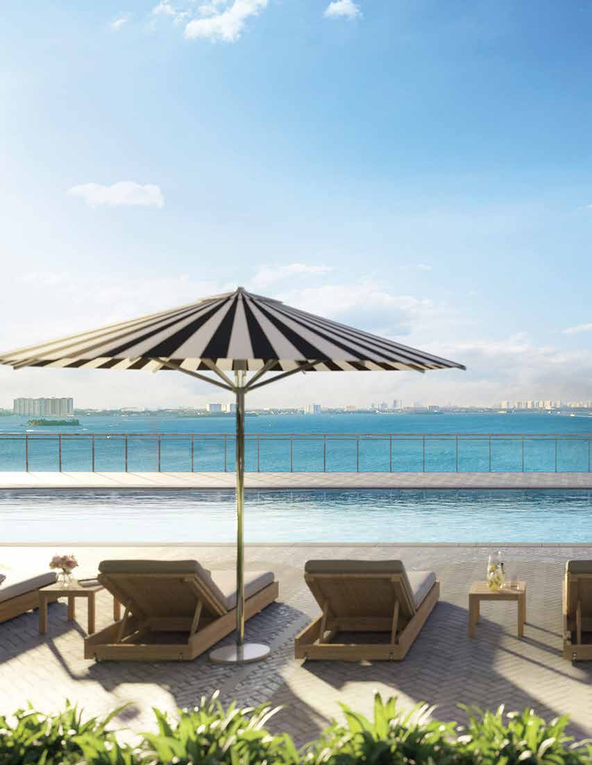 Continuum Club & Residences waterfront pool deck