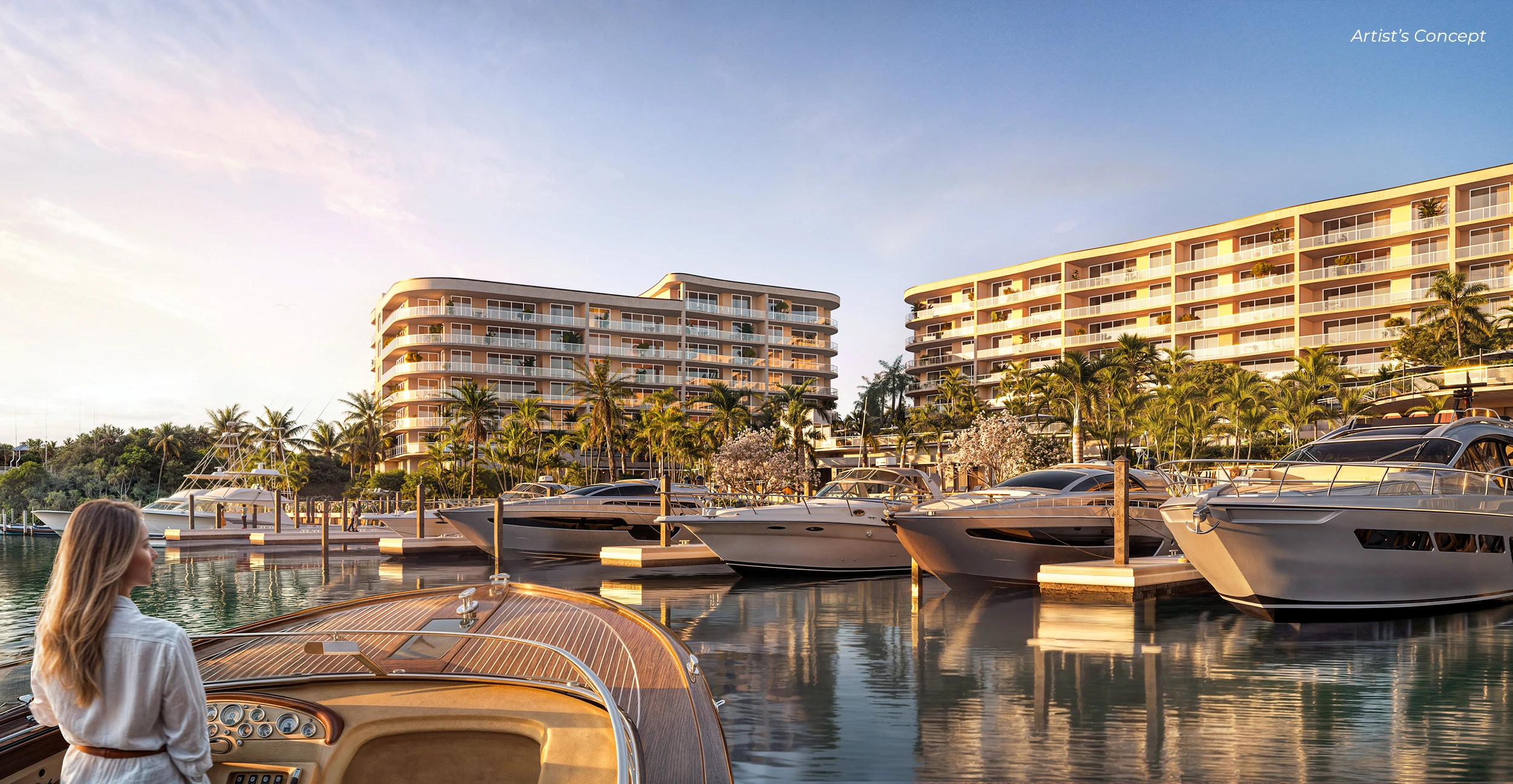 Official artist’s concept of The Ritz-Carlton Residences, Palm Beach Gardens on the Intracoastal