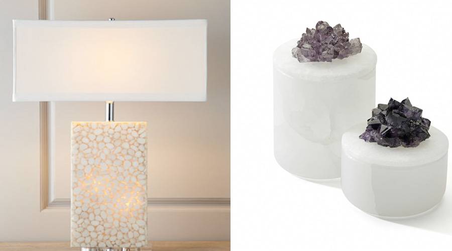 natural crystal accents