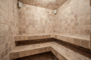 3468 Crest Court West has a dry sauna and steam room.