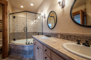 One bathroom