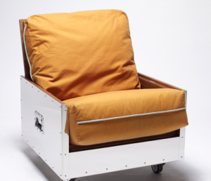Crates conceals mobile furniture objects.