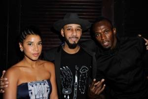 Hannah Bronfman, Swizz Beatz, and Usain Bolt