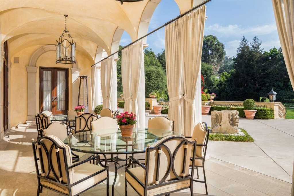Opulent Classic Italian Villa In Bel Air's Prestigious Moraga Estates