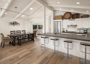 Ashton Kutcher Mila Kunis beach house kitchen
