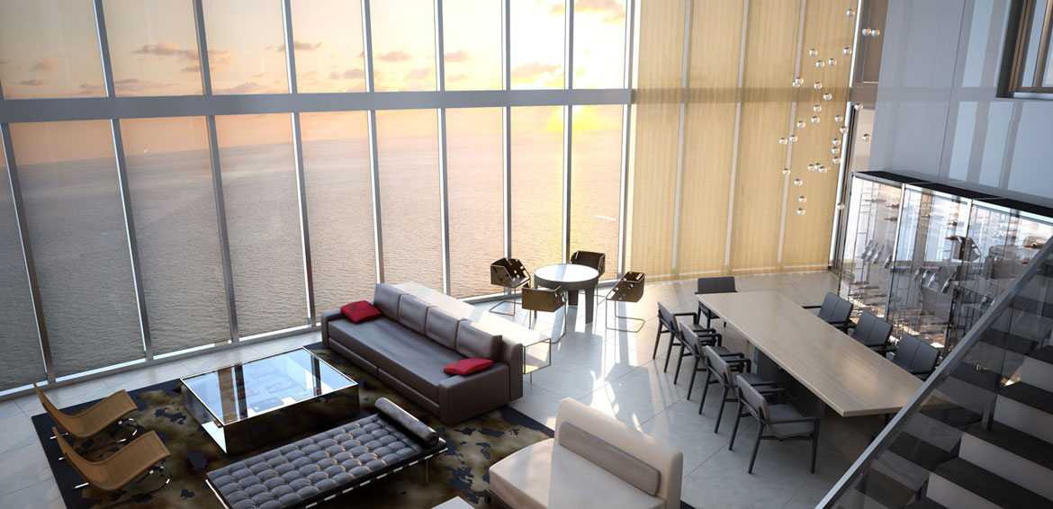 Penthouses With Private Sky Garages