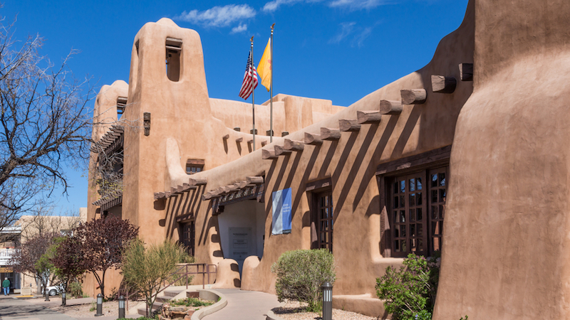 New Mexico Museum of Art, downtown, Santa Fe