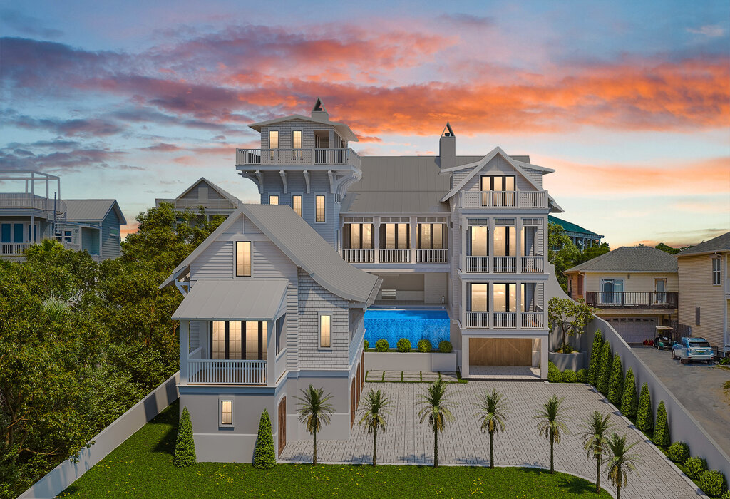Hilary & Jacob Presents A Unique Newly Constructed Home In Inlet Beach