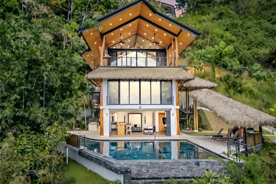 Blue Zone Realty International Presents Villa Flor de La Vida, A Luxury 4-Bedroom Oceanview Home In Costa Rica