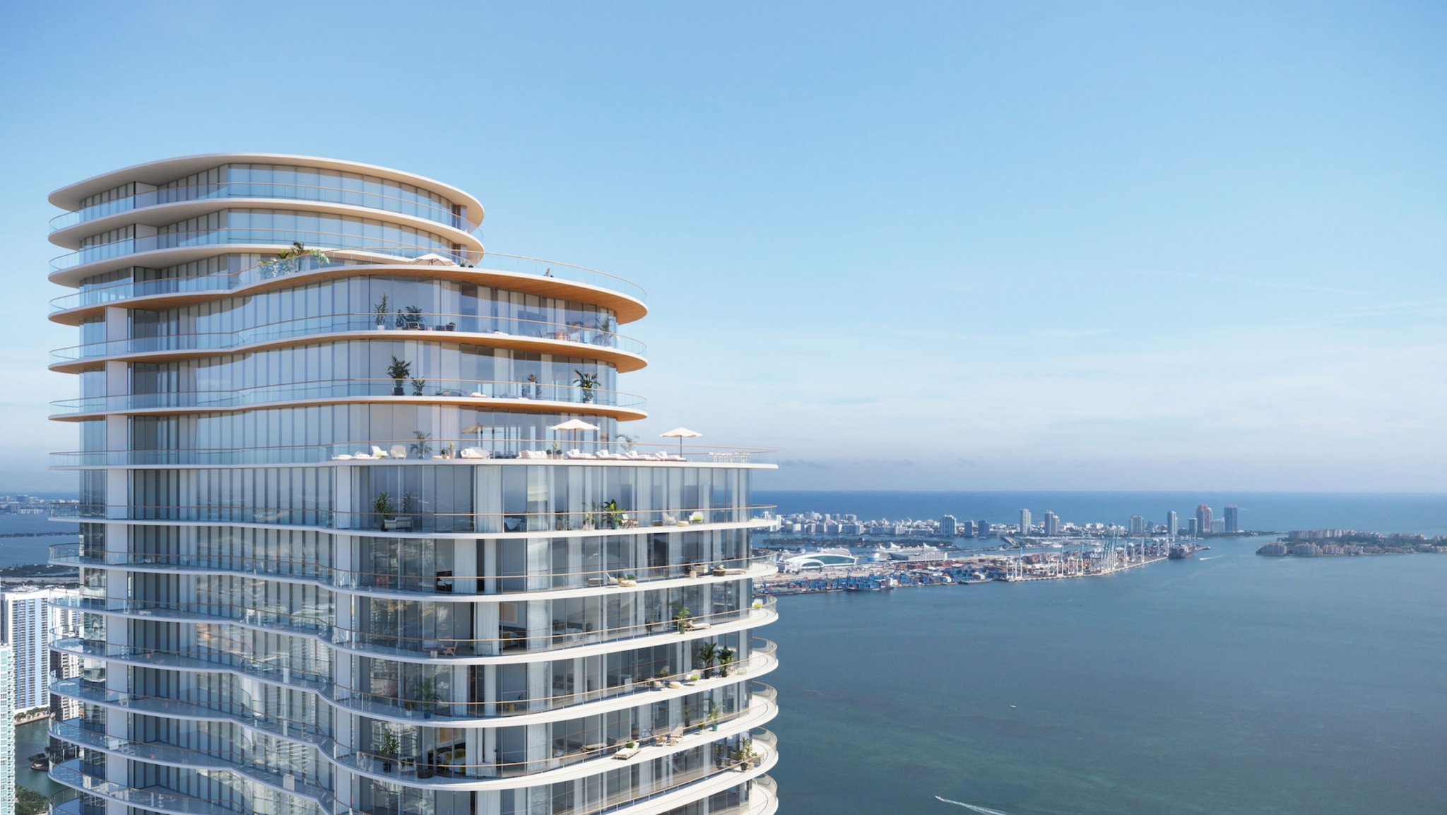 Cipriani Residences Miami — Brickell tower rendering