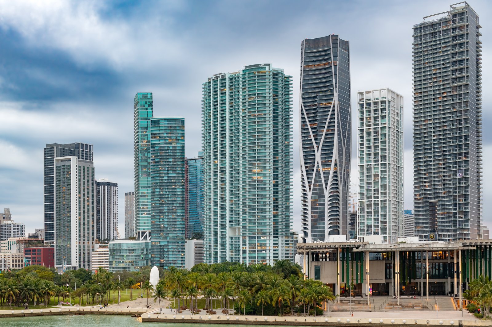 Downtown Miami skyline towers