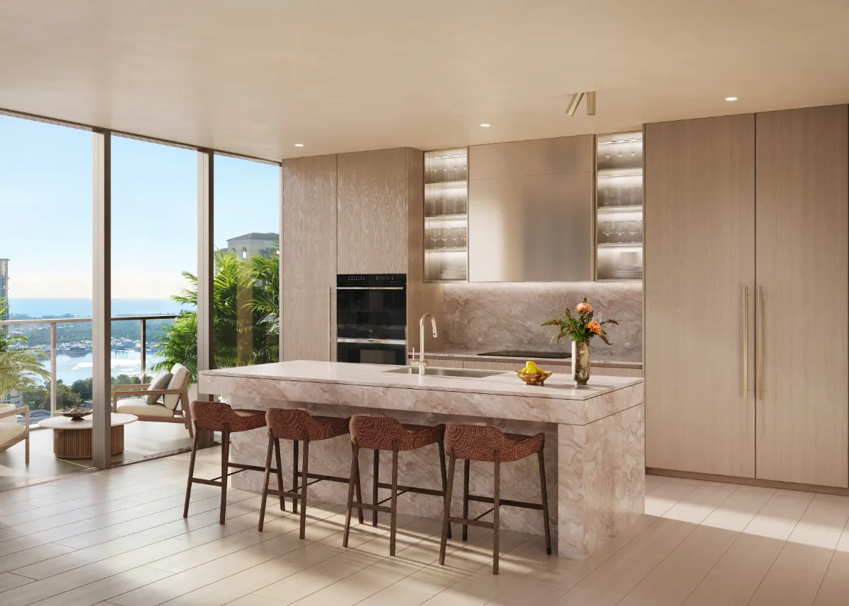 Banyan Tree Residences kitchen with Sub-Zero and Wolf appliances