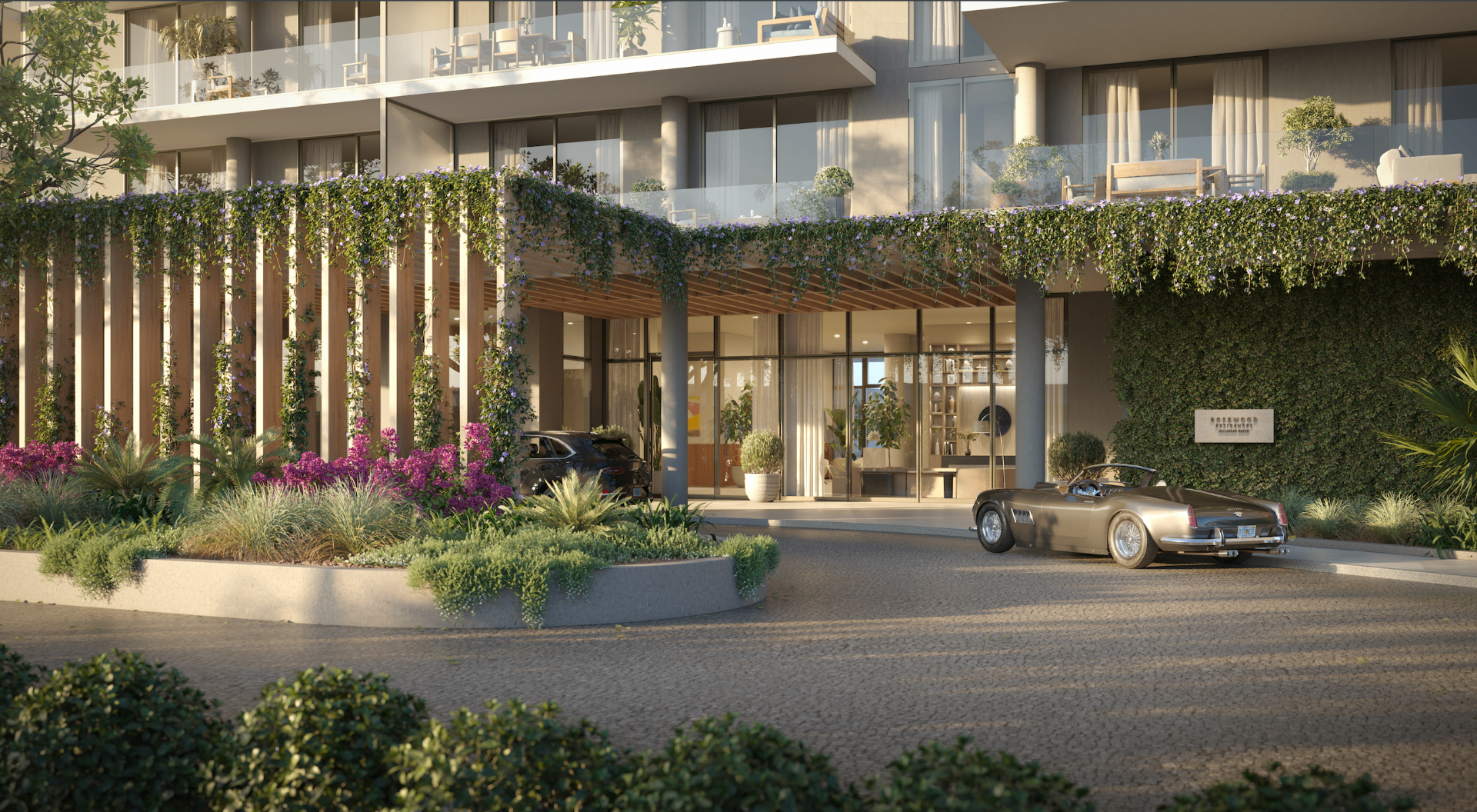 Rosewood Residences Hillsboro Beach arrival entrance