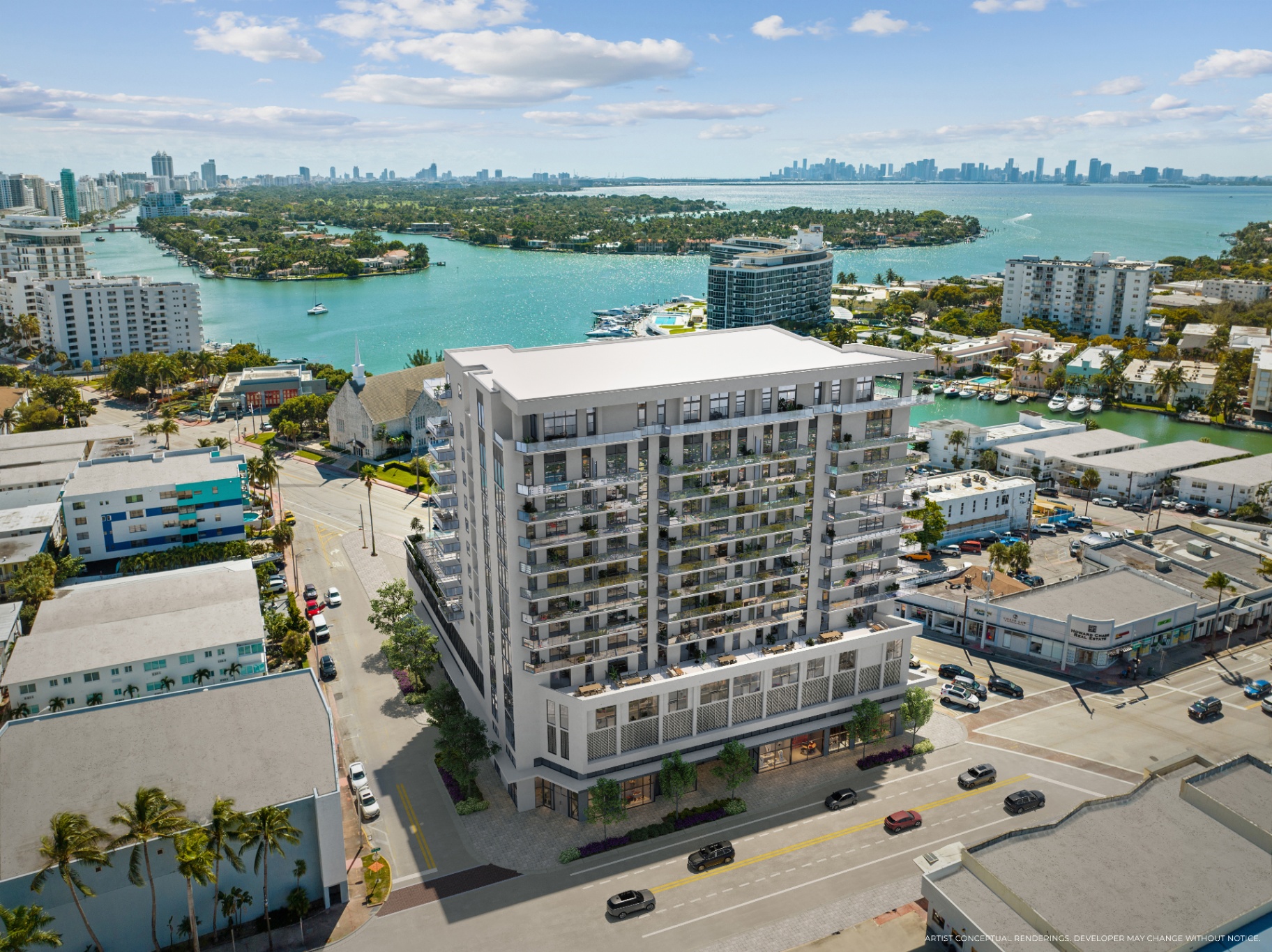 Luxury condominium exterior