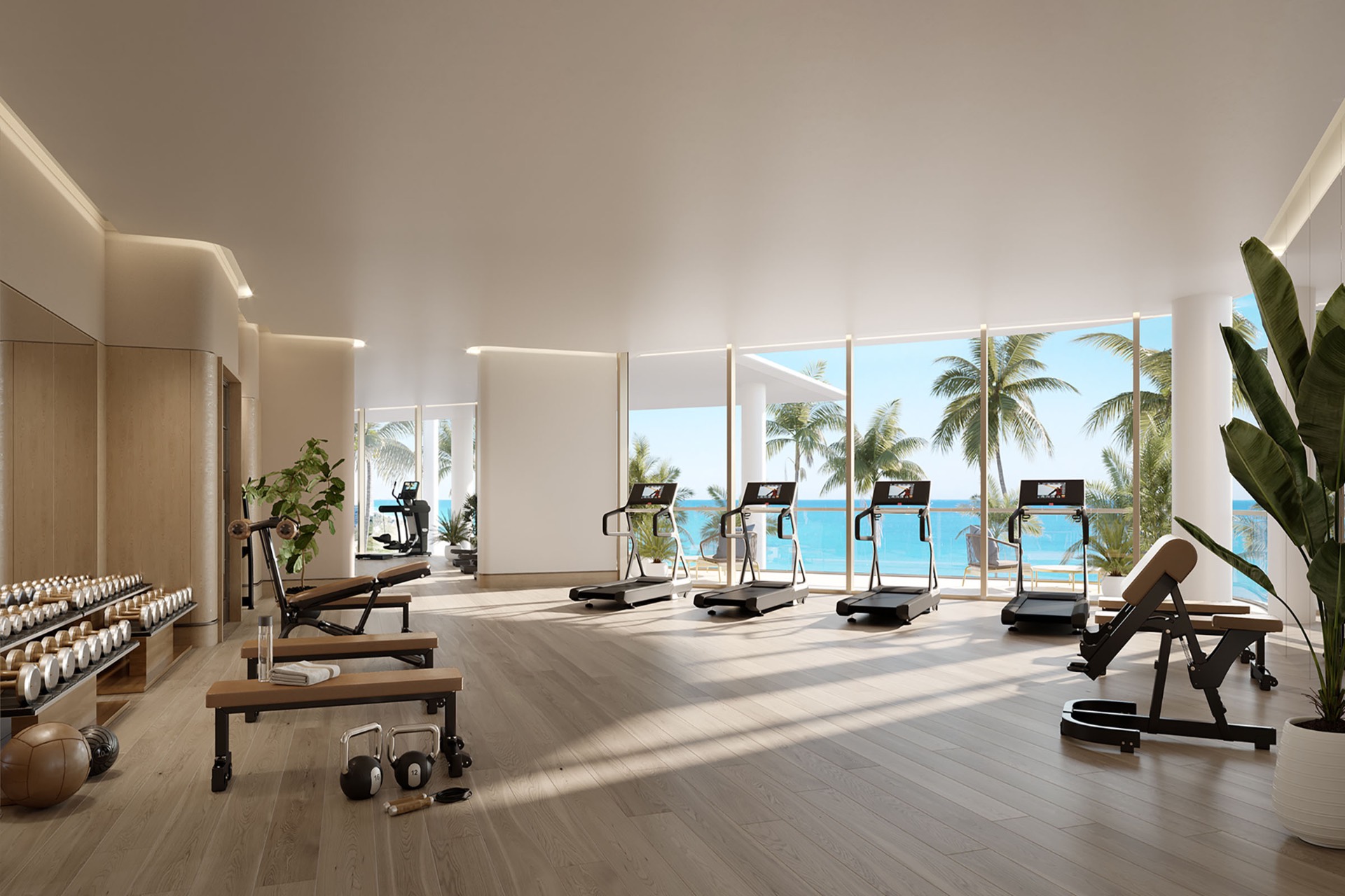 The Perigon Training Room overlooking the Atlantic Ocean