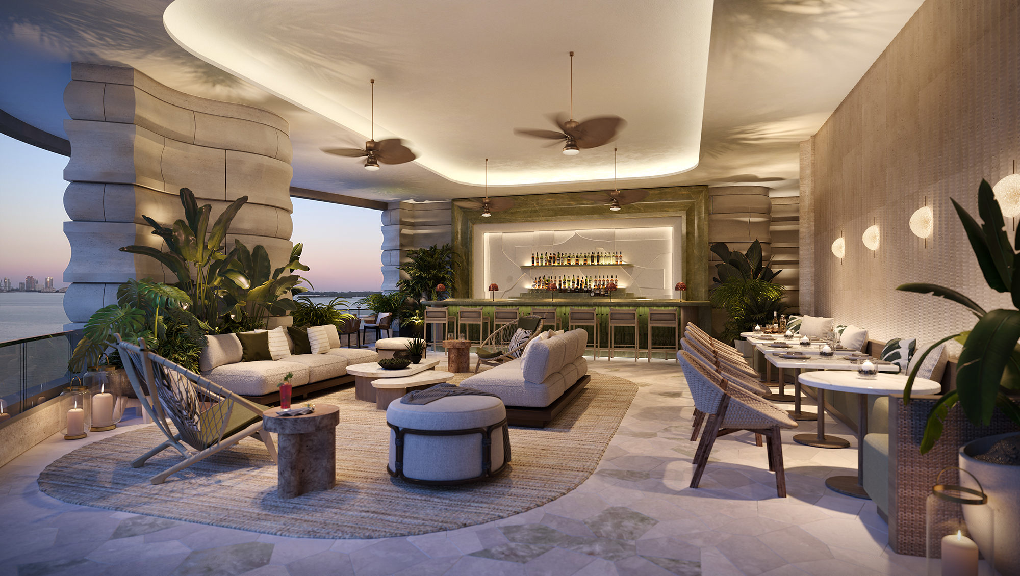 The St. Regis Residences, Miami — Brickell resort amenity deck
