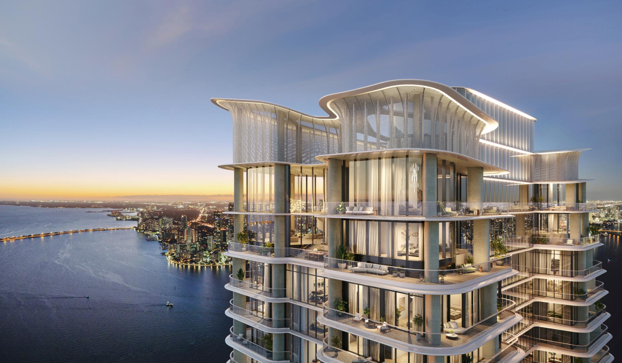 The Residences at Mandarin Oriental, Miami penthouse crown