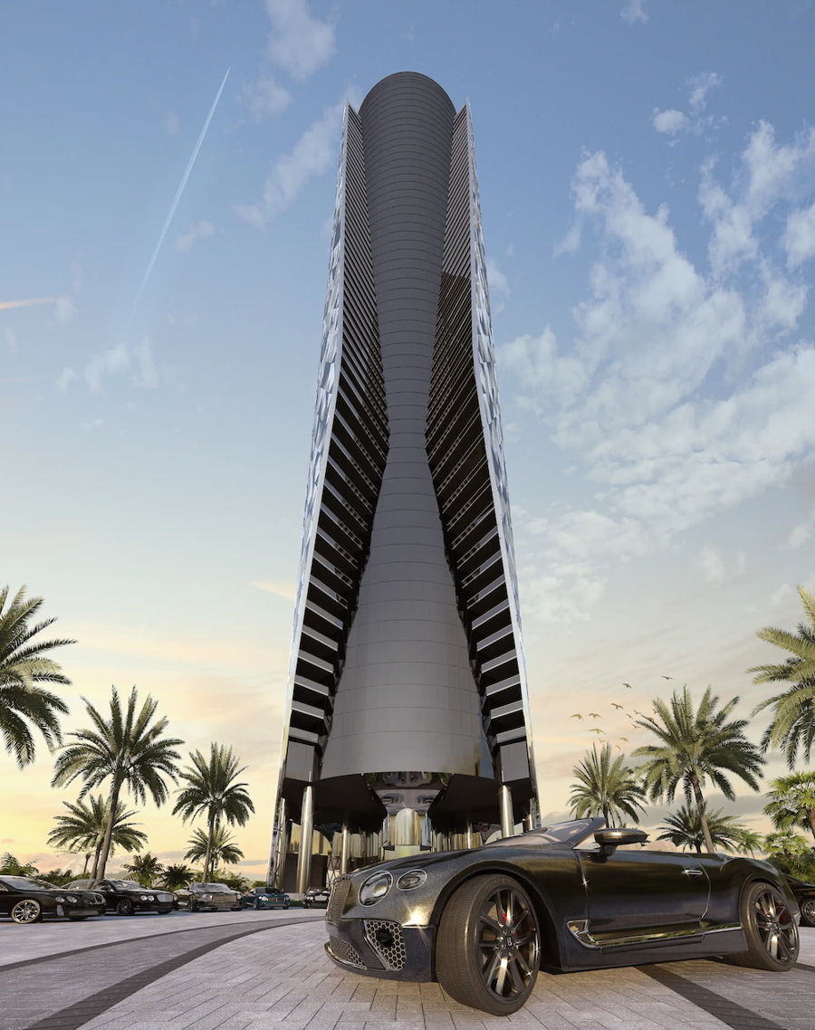 Bentley Residences Sunny Isles Beach — oceanfront tower rendering, Sunny Isles Beach, FL
